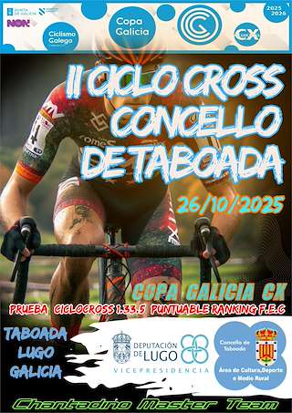 Fechas, información, programa, cartel, imágenes, mapa y ubicación de II CX Ciclocross (2025)  en  Taboada