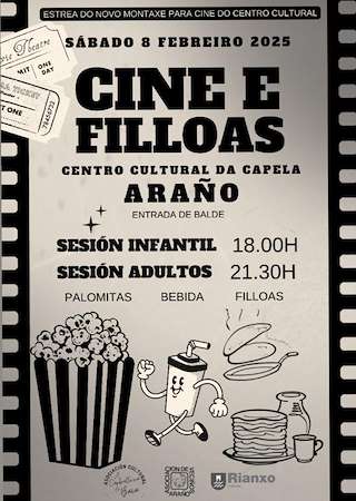 Cine e Filloas de Araño  en Rianxo