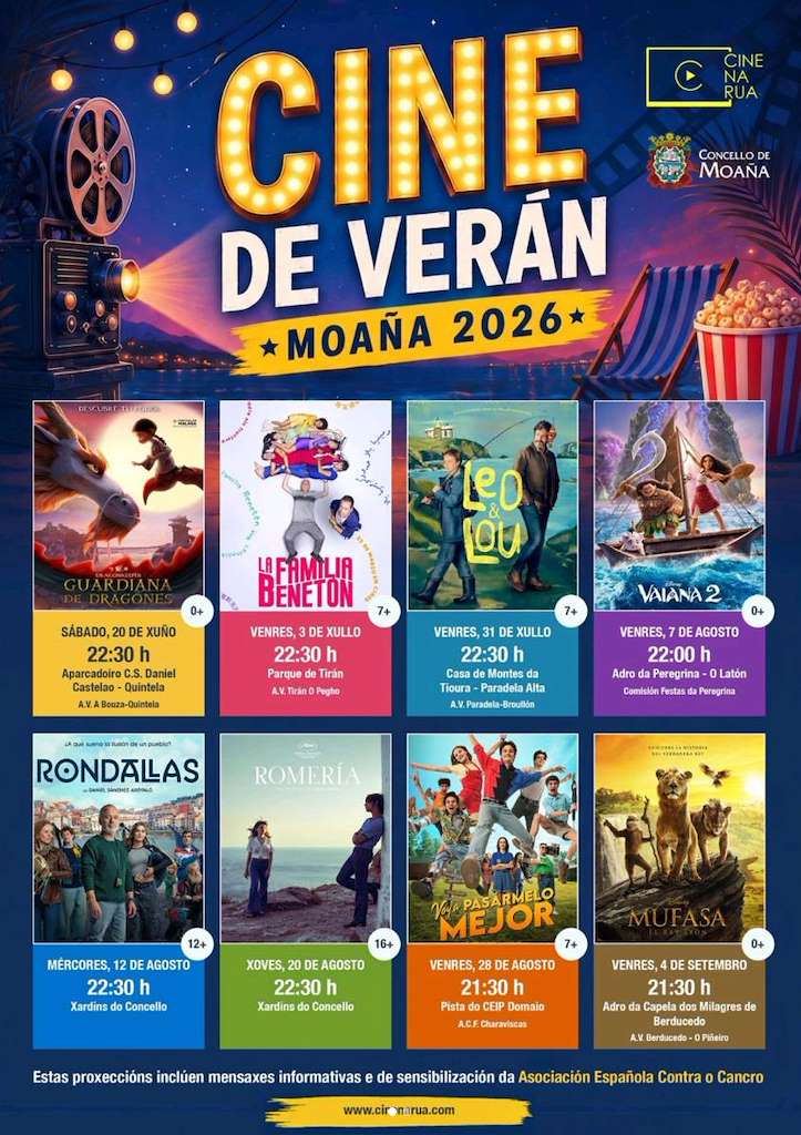 Cine de Verán (2026) en Moaña