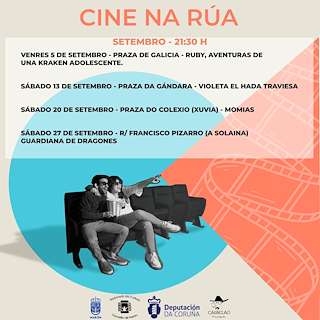 Fechas, información, programa, cartel, imágenes, mapa y ubicación de Cine na Rúa (2025)  en  Narón