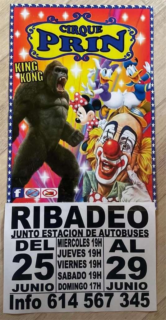 Circo Prin (2025) en Ribadeo