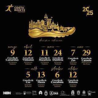 Fechas, información, programa, cartel, imágenes, mapa y ubicación de X Circuito Correndo pola Costa da Morte - IX Carreira Pedestre  en  Dumbría