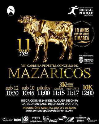 Fechas, información, programa, cartel, imágenes, mapa y ubicación de X Circuito Correndo Pola Costa da Morte  - VIII Carreira Pedestre  en  Mazaricos