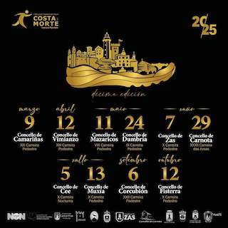 Fechas, información, programa, cartel, imágenes, mapa y ubicación de X Circuito Correndo pola Costa da Morte - X Carreira Pedestre  en  Muxía