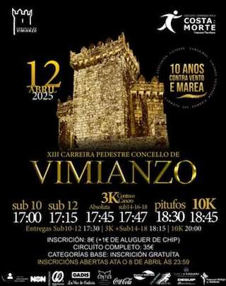 Fechas, información, programa, cartel, imágenes, mapa y ubicación de X Circuito Correndo pola Costa da Morte - XIII Carreira Pedestre  en  Vimianzo