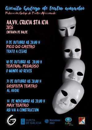 Fechas, información, programa, cartel, imágenes, mapa y ubicación de Circuito Galego de Teatro Amador (2026)  en  Ferrol