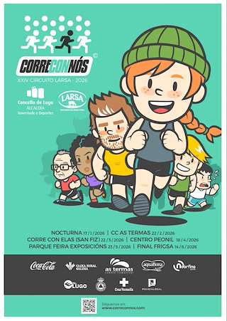Fechas, información, programa, cartel, imágenes, mapa y ubicación de XXIV Circuito Larsa Corre con Nós – Centro Peonil (2026) en Lugo