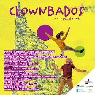 Fechas, información, programa, cartel, imágenes, mapa y ubicación de Clownbados  en  Cambados