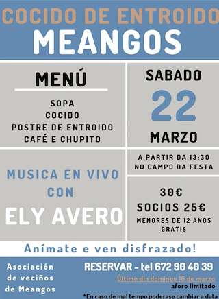 Cocido de Carnaval de Meangos en Abegondo