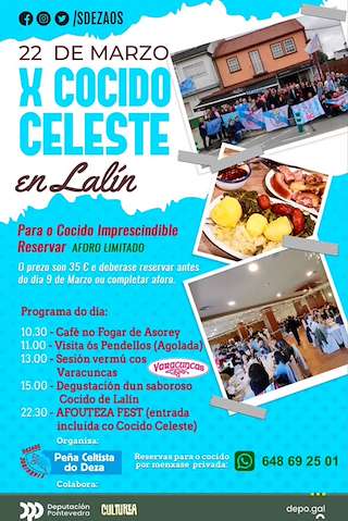 Fechas, información, programa, cartel, imágenes, mapa y ubicación de X Cocido Celeste  en  Lalín