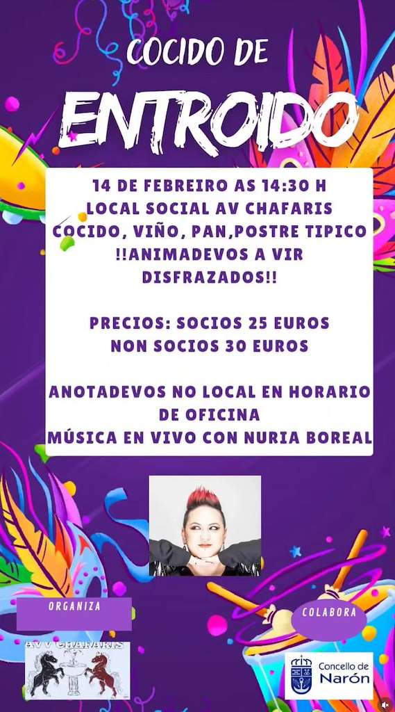 Cocido de Carnaval de Chafarís en Narón