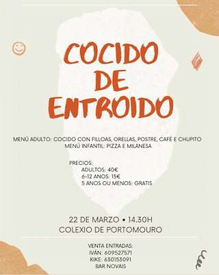 Fechas, información, programa, cartel, imágenes, mapa y ubicación de Cocido de Carnaval de Portomouro   en  Val do Dubra