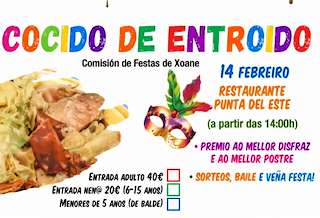 Fechas, información, programa, cartel, imágenes, mapa y ubicación de Cocido de Carnaval de Xoane (2026)  en  Carballo