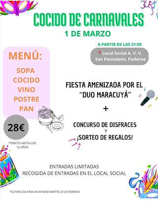 Cocido de Carnavales de Pantaleón