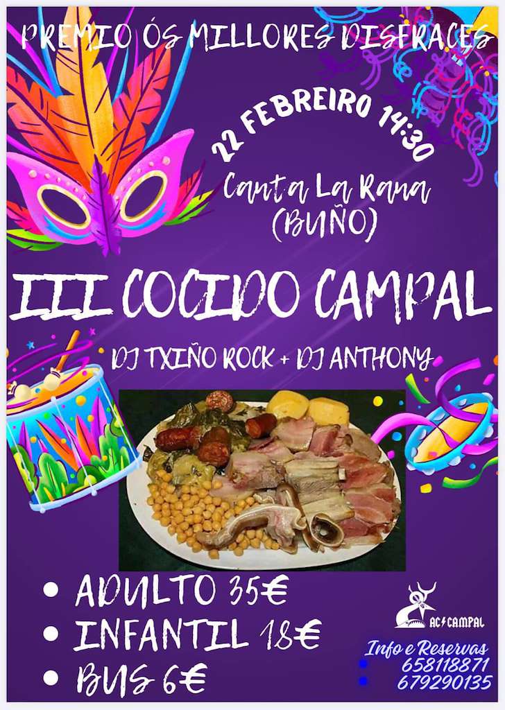 III Cocido de Entroido de Campal en Malpica de Bergantiños