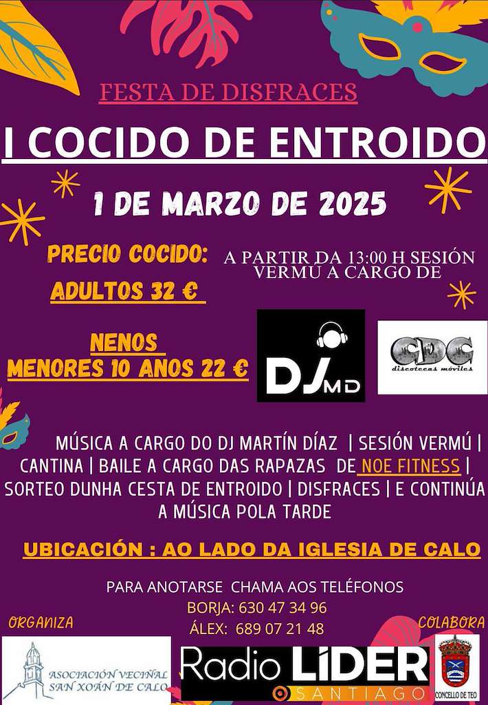 I Cocido de Entroido e Festa de Disfraces de Calo en Teo