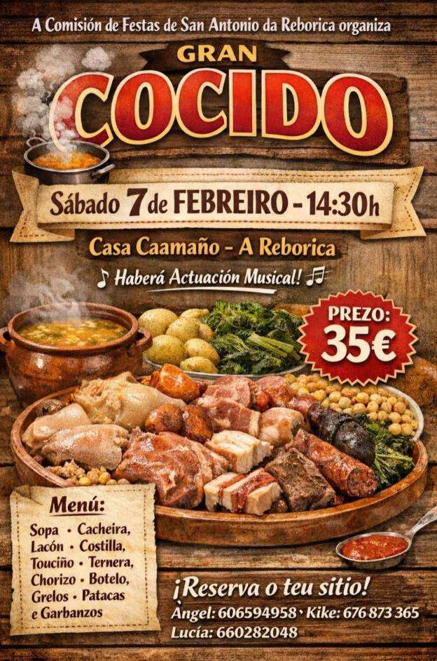 Cocido de Reborica en Aranga