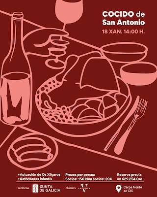 Fechas, información, programa, cartel, imágenes, mapa y ubicación de Cocido de San Antonio  en  Lugo