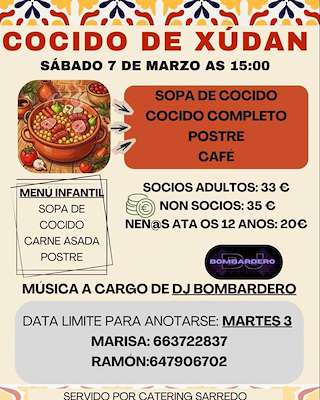 Fechas, información, programa, cartel, imágenes, mapa y ubicación de Cocido de Xudán (2026)  en  A Pontenova