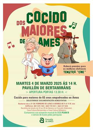 Fechas, información, programa, cartel, imágenes, mapa y ubicación de Cocido dos Maiores de Bertamiráns  en  Ames