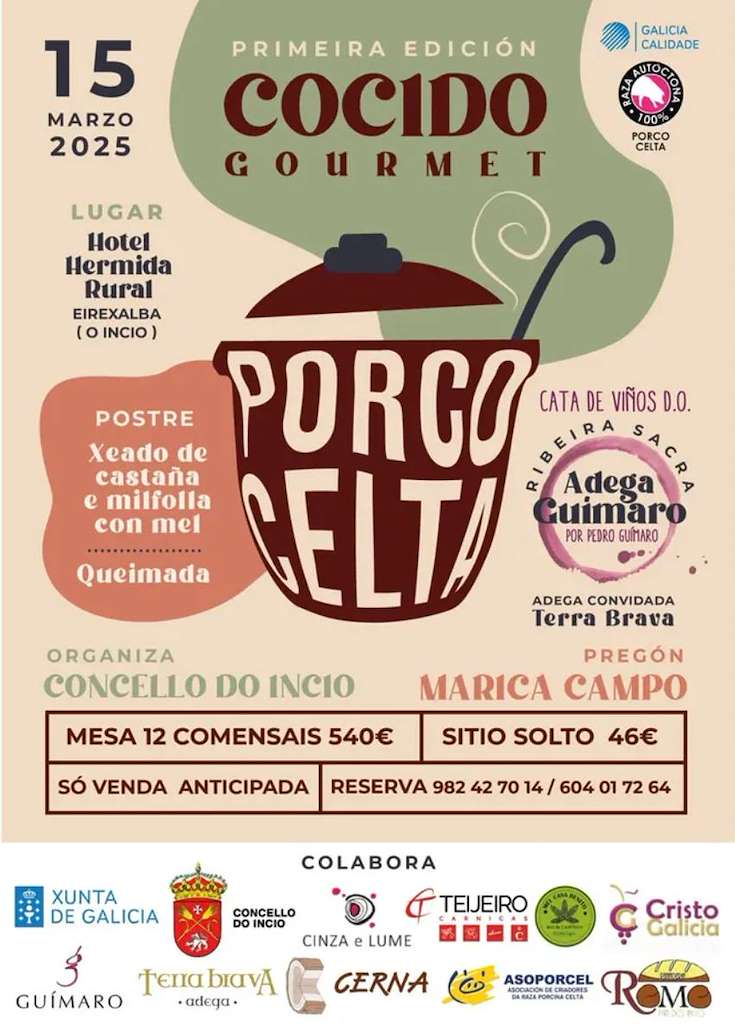 Cocido Gourmet Porco Celta en O Incio