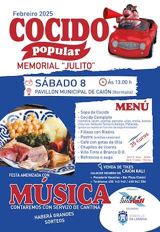 Fechas, información, programa, cartel, imágenes, mapa y ubicación de Cocido Popular de Caión  en  Laracha