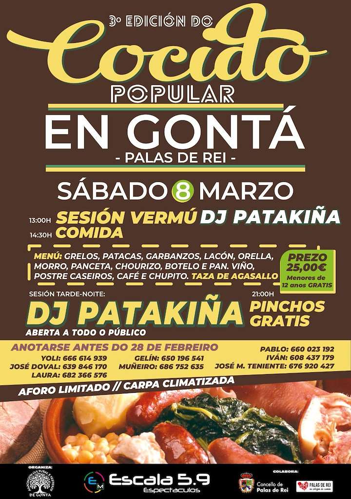 III Cocido Popular de Gontá en Palas de Rei
