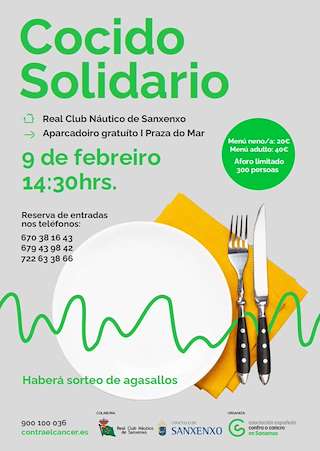 Fechas, información, programa, cartel, imágenes, mapa y ubicación de Cocido Solidario  en  Sanxenxo