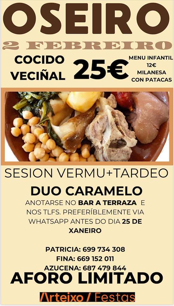 Cocido Veciñal de Oseiro en Arteixo