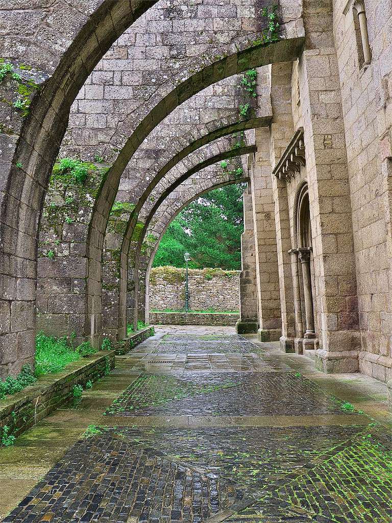 Colegiata Santa María do Sar en Santiago de Compostela