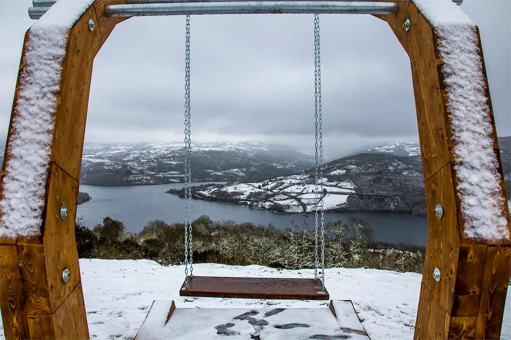 Columpio de Chandrexa de Queixa - Mirador de San Fiz
