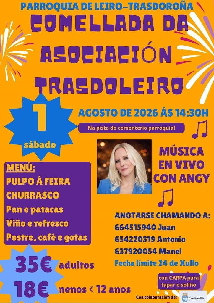 Comellada da Asociación Trasdoleiro (2026) en Miño