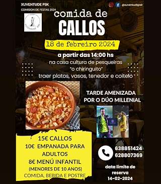 Comida de Callos Caseros en Salvaterra do Miño