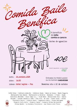 Fechas, información, programa, cartel, imágenes, mapa y ubicación de Comida Baile Benéfica (2026)  en  Foz