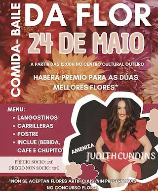 Fechas, información, programa, cartel, imágenes, mapa y ubicación de Comida - Baile da Flor de Outeiro  en  Ares