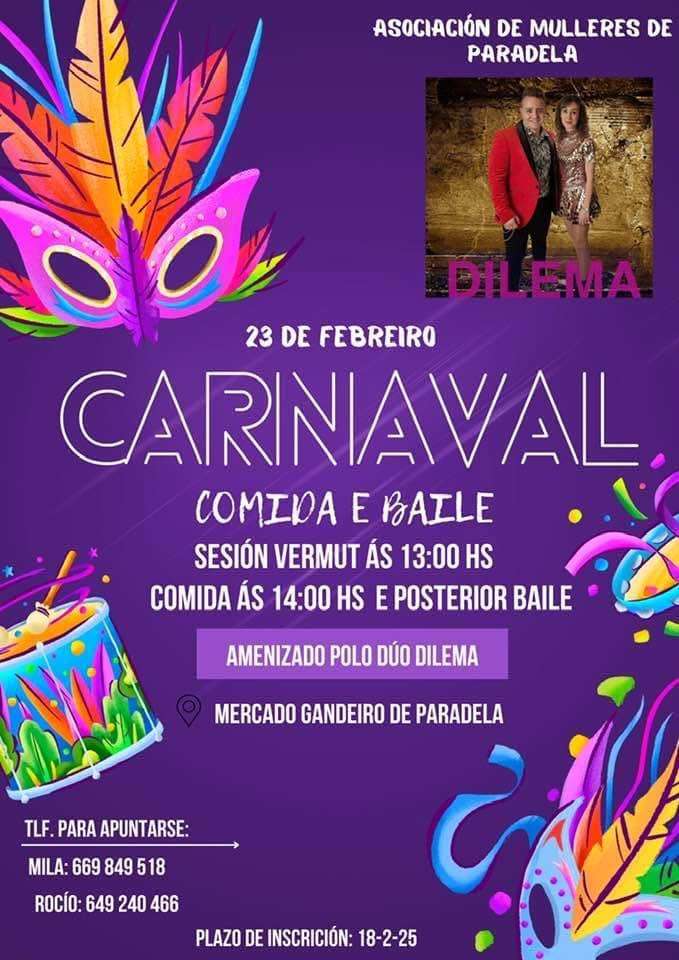 Comida -  Baile de Carnaval en Paradela