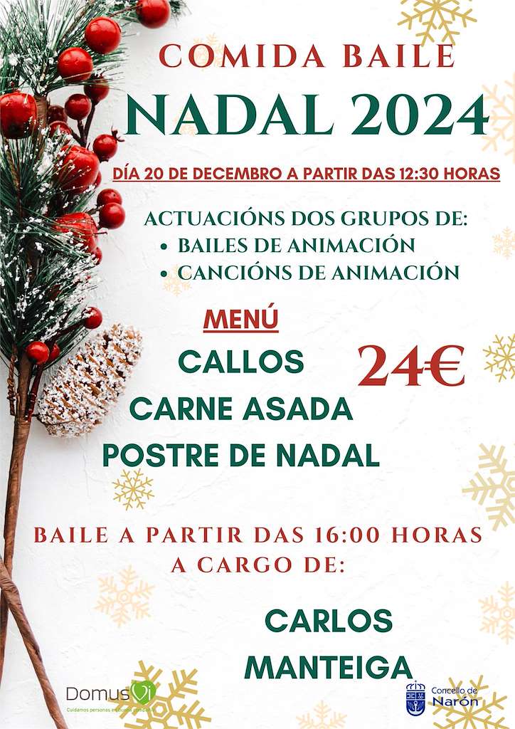 Comida Baile de Nadal en Narón