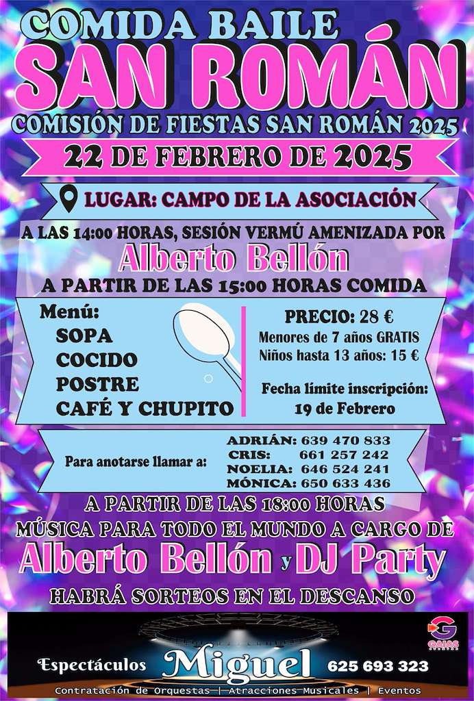 Comida - Baile de San Román en Laracha
