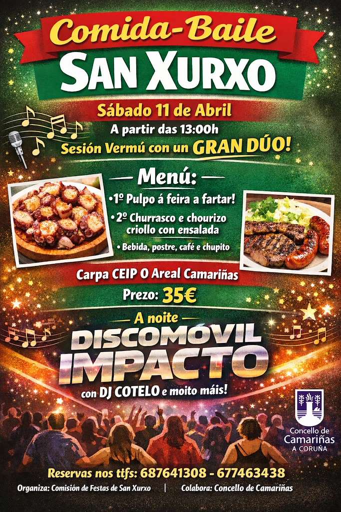 Comida-Baile de San Xurxo en Camariñas