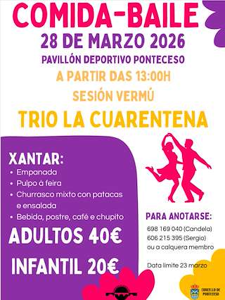 Fechas, información, programa, cartel, imágenes, mapa y ubicación de Comida - Baile  (2026)  en  Ponteceso