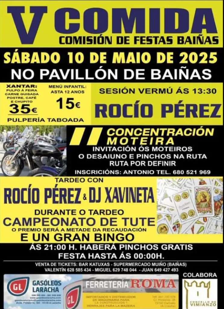 V Comida de Baiñas (2025) en Vimianzo