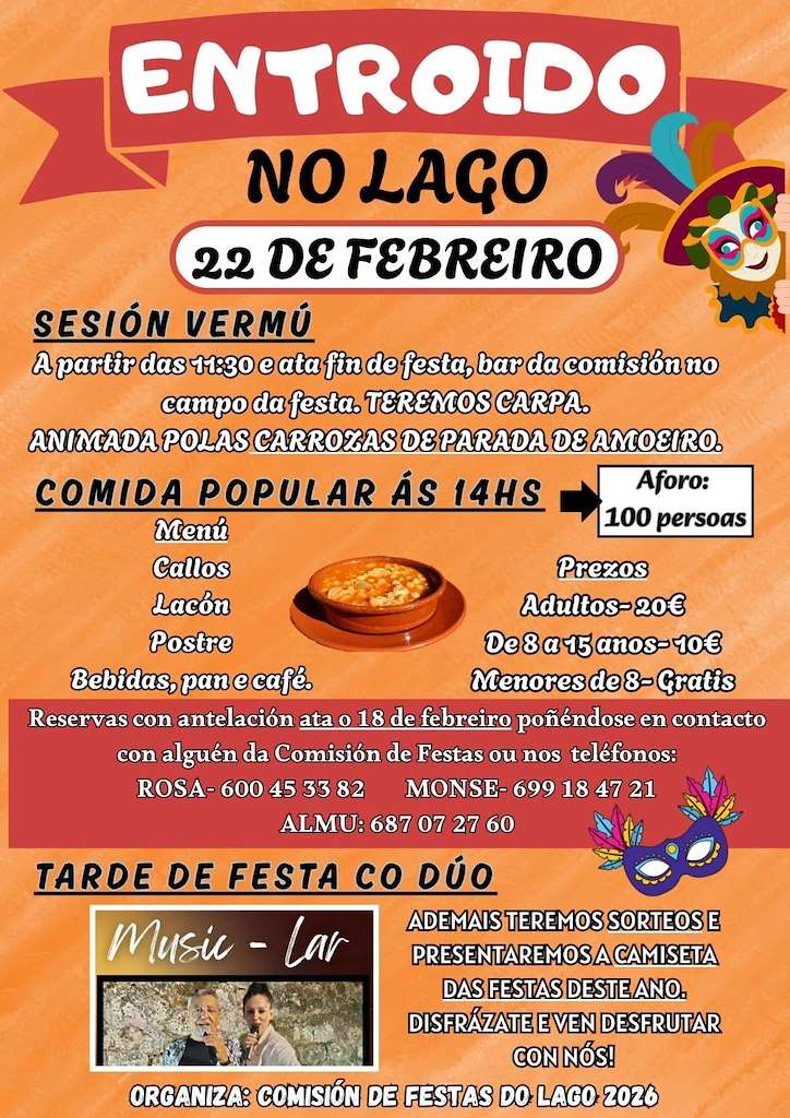 Comida de Carnaval de Lago en Maside