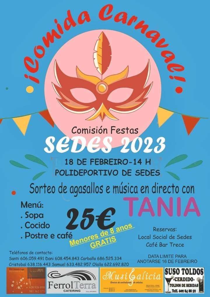 Comida de Carnaval de Sedes en Narón