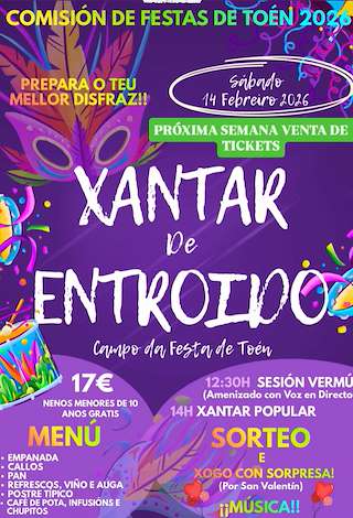 Fechas, información, programa, cartel, imágenes, mapa y ubicación de Comida de Carnaval (2026) en Toén