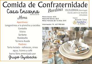 Fechas, información, programa, cartel, imágenes, mapa y ubicación de Comida de Confraternidade de Bordóns (2025)  en  Sanxenxo