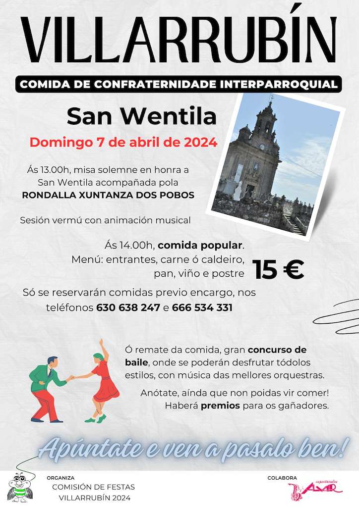 Comida de Confraternidade Interparroquial de Villarrubin en A Peroxa