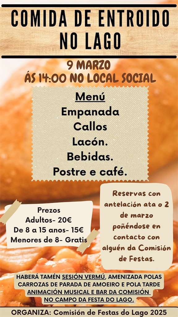 Comida de Entroido de Lago en Maside