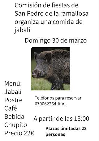Fechas, información, programa, cartel, imágenes, mapa y ubicación de Comida de Jabalí de Ramallosa  en  Nigrán