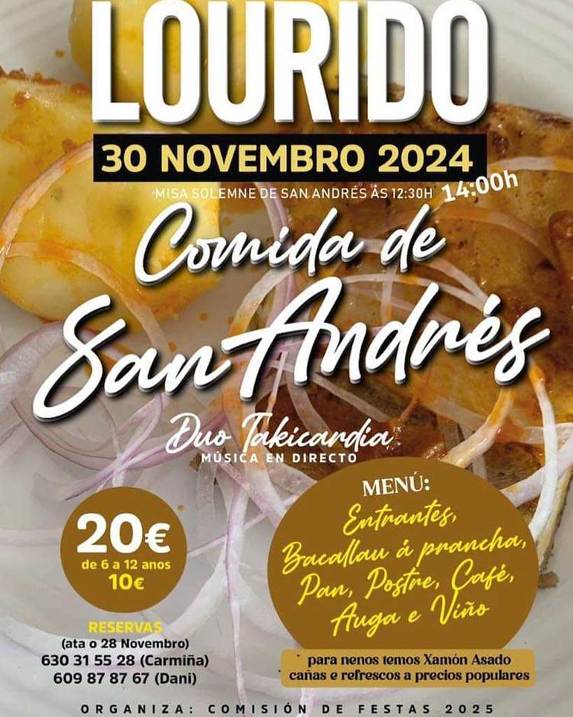 Comida de San Andrés de Lourido en Salvaterra do Miño