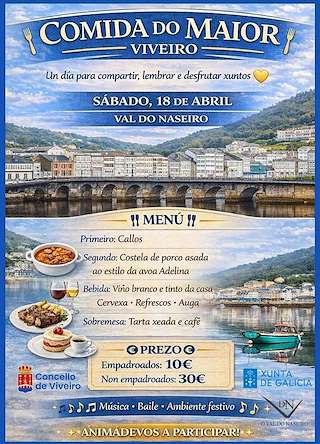 Fechas, información, programa, cartel, imágenes, mapa y ubicación de Comida do Maior (2026)  en  Viveiro